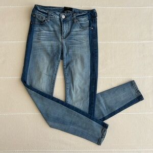 Celebrity Pink Two-Tone Blue Skinny Jeans